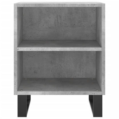 vidaXL Tables de chevet 2 pcs Gris béton 40x30x50 cm Bois d'ingénierie