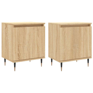 vidaXL Nachttische 2 Stk. Sonoma-Eiche 40x30x50 cm Holzwerkstoff