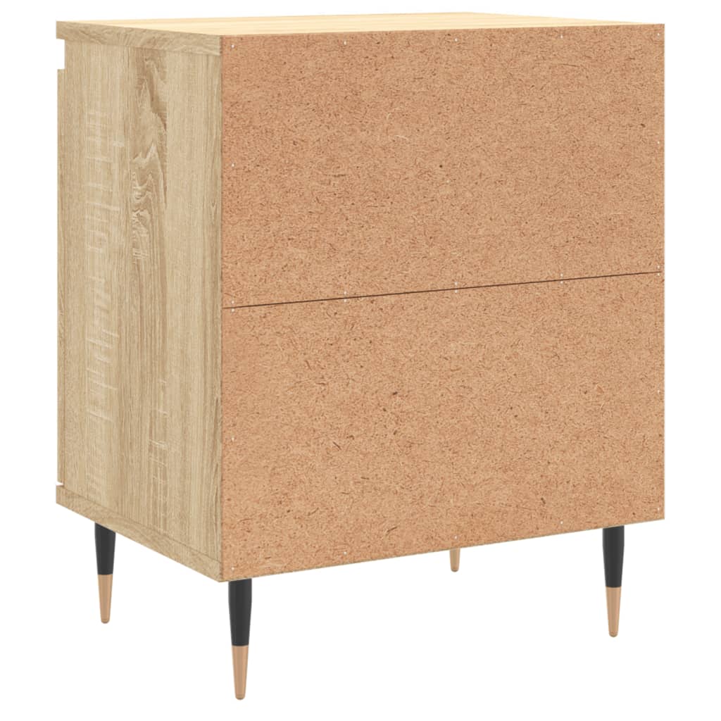vidaXL Nachttische 2 Stk. Sonoma-Eiche 40x30x50 cm Holzwerkstoff