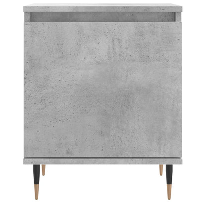 vidaXL Nachttische 2 Stk. Betongrau 40x30x50 cm Holzwerkstoff