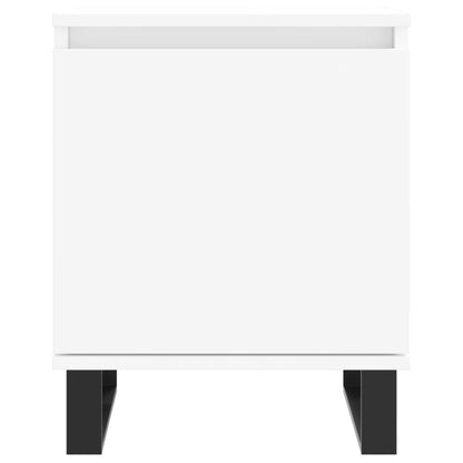 vidaXL Tables de chevet 2 pcs Blanc 40x30x50 cm Bois d'ingénierie