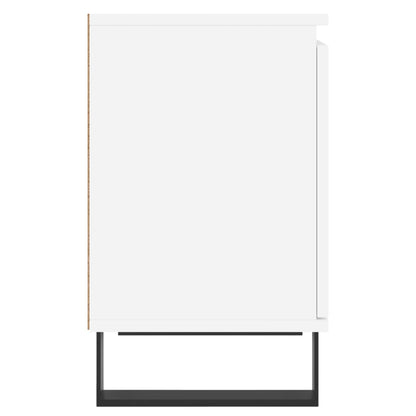 vidaXL Tables de chevet 2 pcs Blanc 40x30x50 cm Bois d'ingénierie