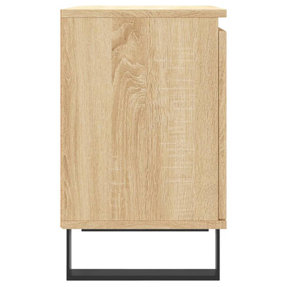 vidaXL Nachttische 2 Stk. Sonoma-Eiche 40x30x50 cm Holzwerkstoff