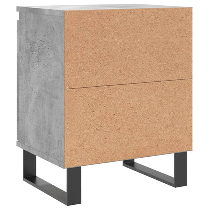 vidaXL Nachttische 2 Stk. Betongrau 40x30x50 cm Holzwerkstoff