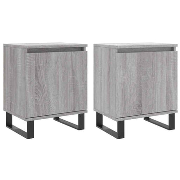 vidaXL Nachttische 2 Stk. Grau Sonoma 40x30x50 cm Holzwerkstoff