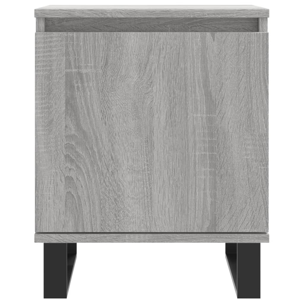 vidaXL Nachttische 2 Stk. Grau Sonoma 40x30x50 cm Holzwerkstoff