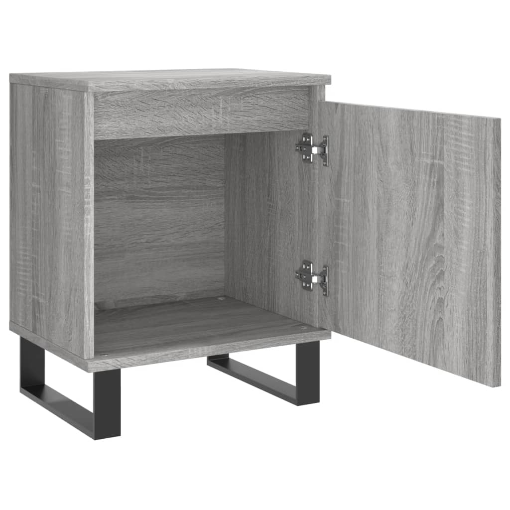 vidaXL Nachttische 2 Stk. Grau Sonoma 40x30x50 cm Holzwerkstoff