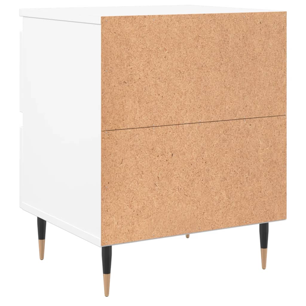 vidaXL Nachttisch Weiß 40x35x50 cm Holzwerkstoff