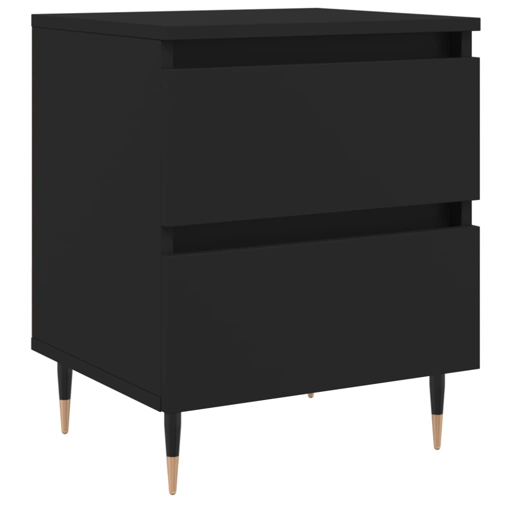vidaXL Nachttisch Schwarz 40x35x50 cm Holzwerkstoff