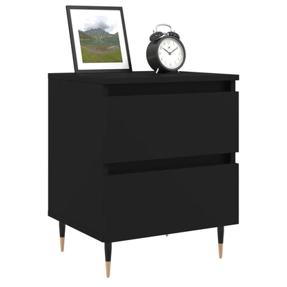 vidaXL Nachttisch Schwarz 40x35x50 cm Holzwerkstoff