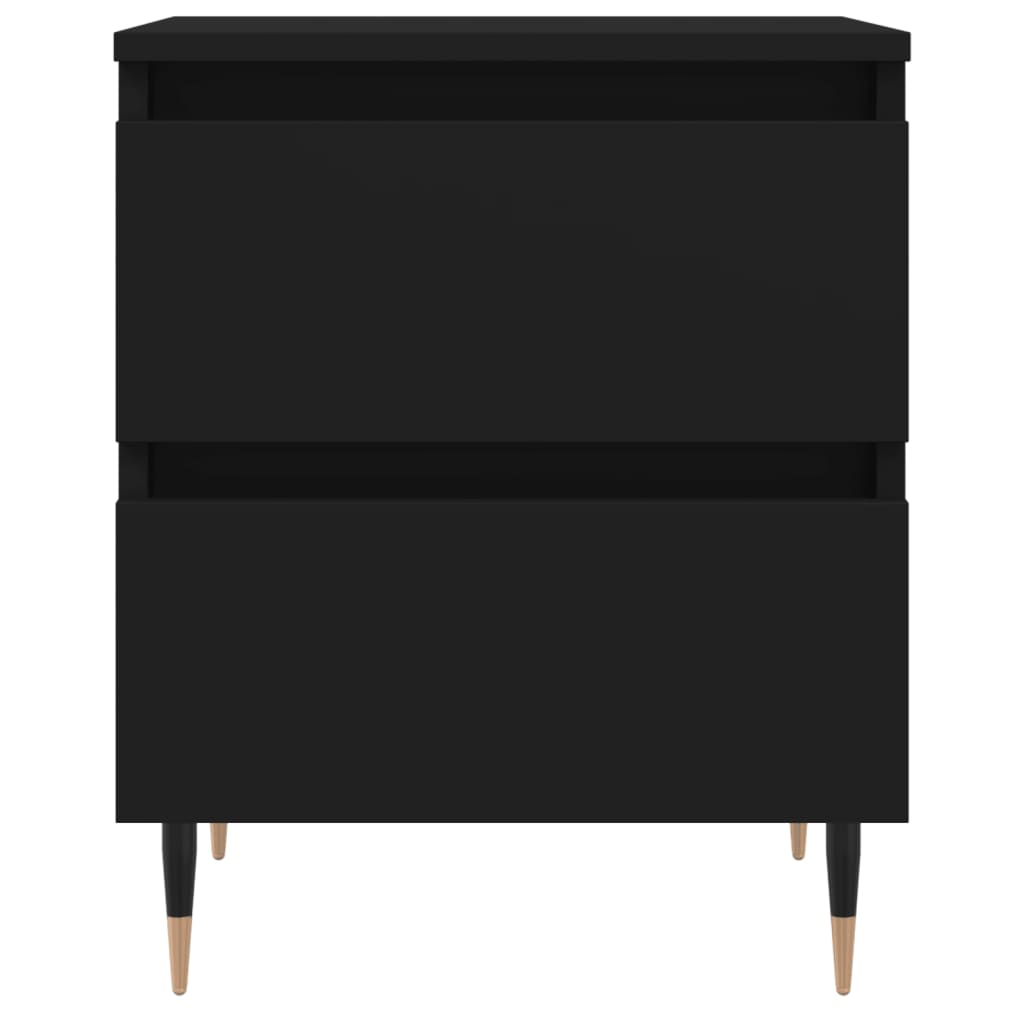 vidaXL Nachttisch Schwarz 40x35x50 cm Holzwerkstoff