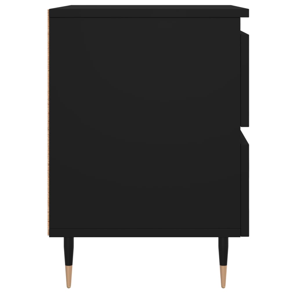vidaXL Nachttisch Schwarz 40x35x50 cm Holzwerkstoff