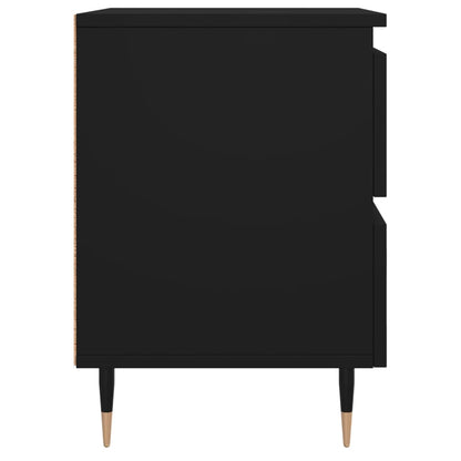 vidaXL Nachttisch Schwarz 40x35x50 cm Holzwerkstoff