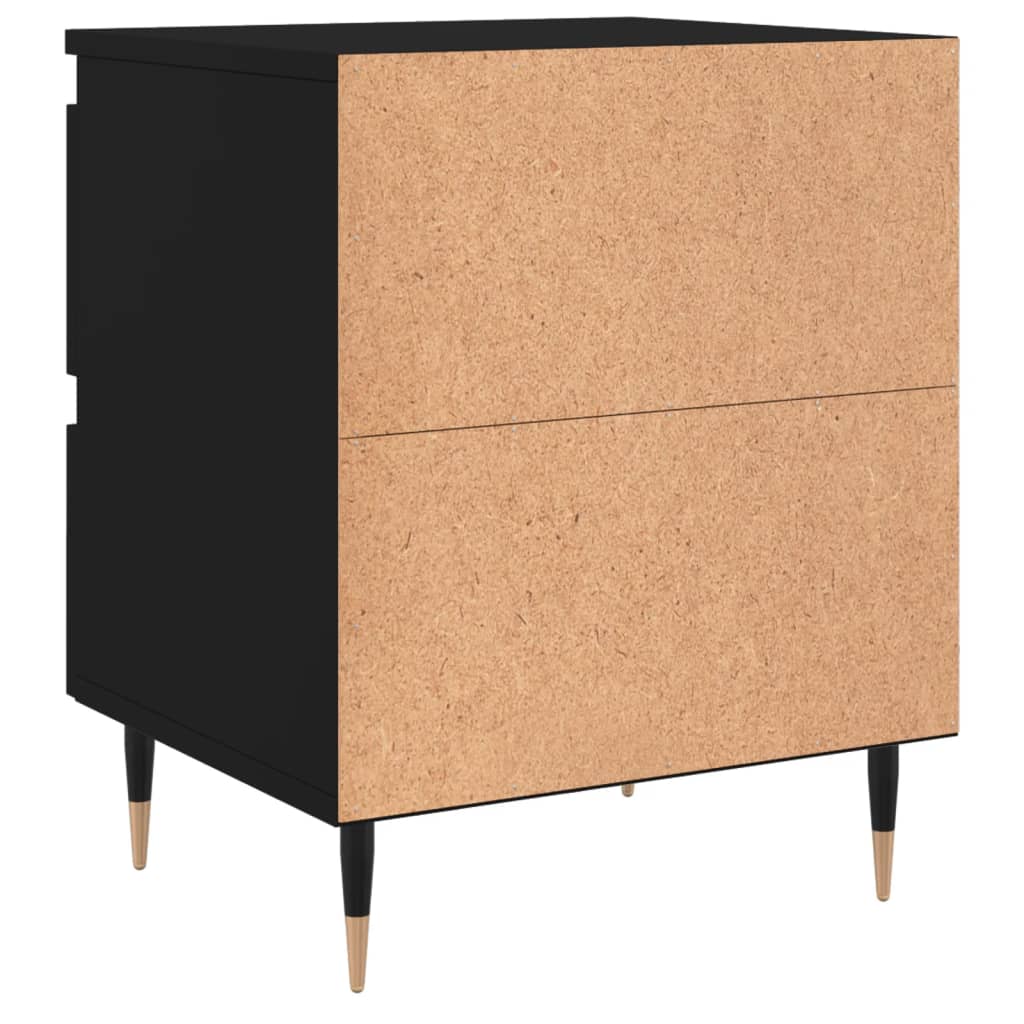 vidaXL Nachttisch Schwarz 40x35x50 cm Holzwerkstoff