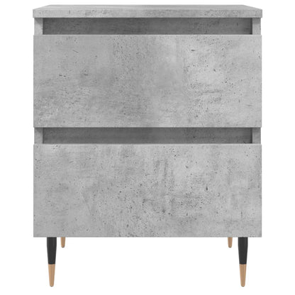 vidaXL Nachttisch Betongrau 40x35x50 cm Holzwerkstoff