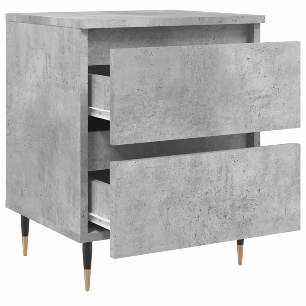 vidaXL Nachttisch Betongrau 40x35x50 cm Holzwerkstoff