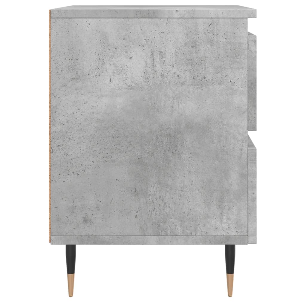 vidaXL Nachttisch Betongrau 40x35x50 cm Holzwerkstoff