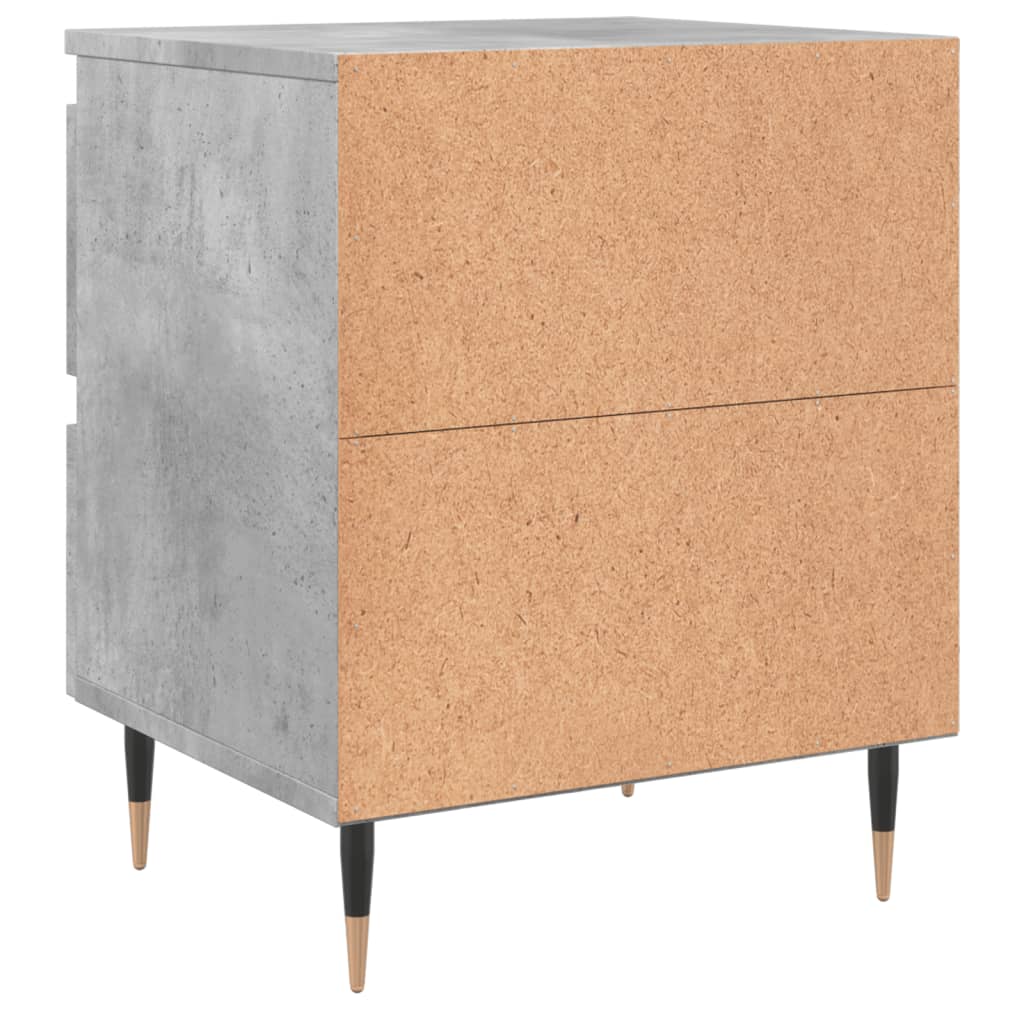 vidaXL Nachttisch Betongrau 40x35x50 cm Holzwerkstoff