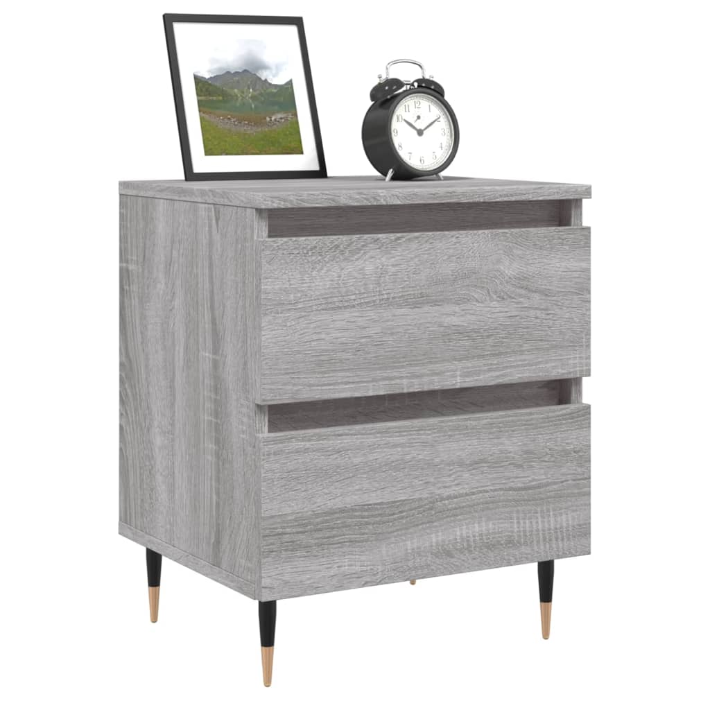 vidaXL Table de chevet gris Sonoma 40x35x50 cm, bois d'ingénierie