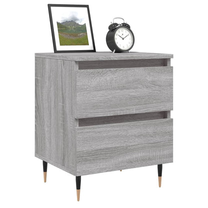 vidaXL Table de chevet gris Sonoma 40x35x50 cm, bois d'ingénierie