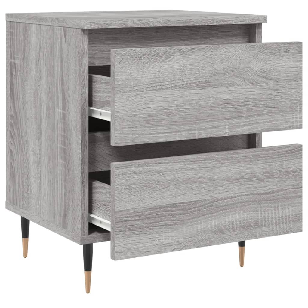 vidaXL Table de chevet gris Sonoma 40x35x50 cm, bois d'ingénierie