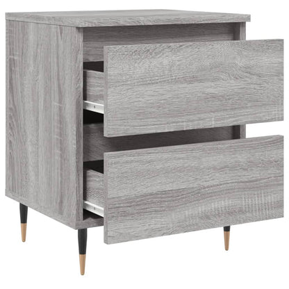 vidaXL Table de chevet gris Sonoma 40x35x50 cm, bois d'ingénierie