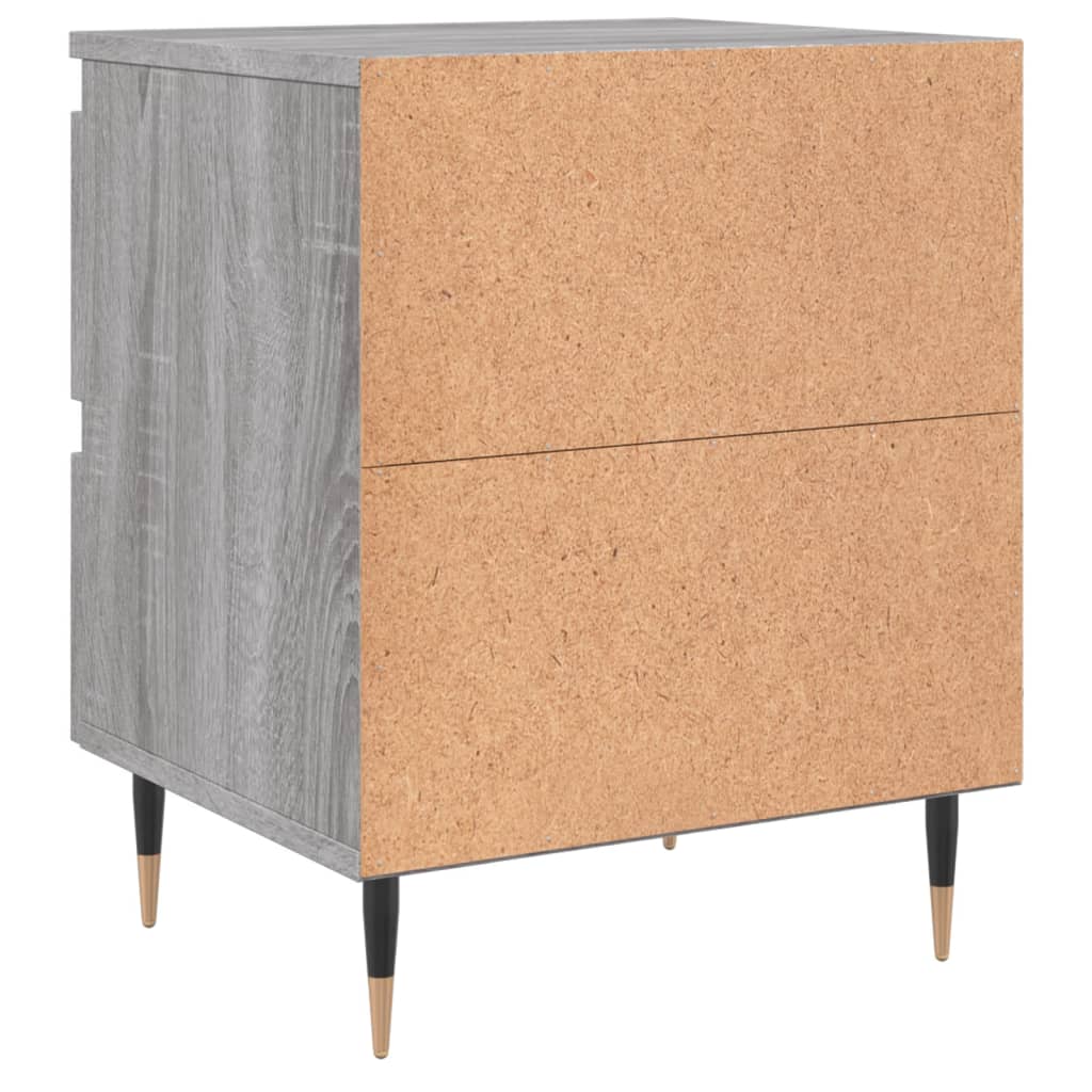 vidaXL Table de chevet gris Sonoma 40x35x50 cm, bois d'ingénierie