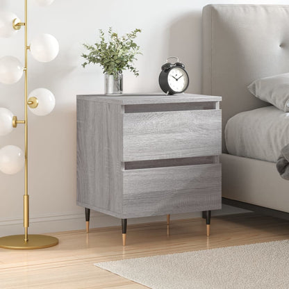 vidaXL Table de chevet gris Sonoma 40x35x50 cm, bois d'ingénierie