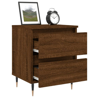 vidaXL Table de chevet aspect chêne marron 40x35x50 cm Bois d'ingénierie