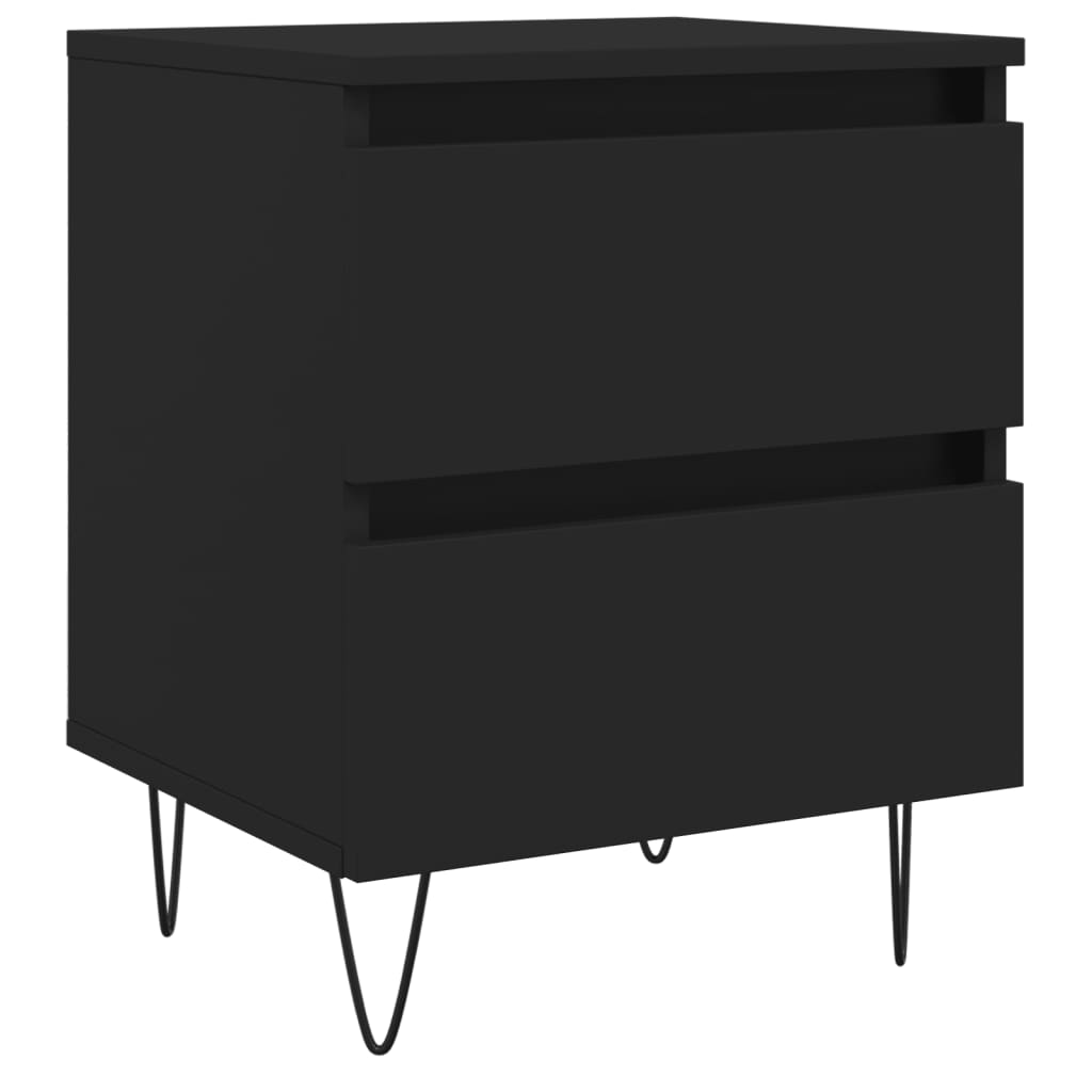 vidaXL Nachttisch Schwarz 40x35x50 cm Holzwerkstoff
