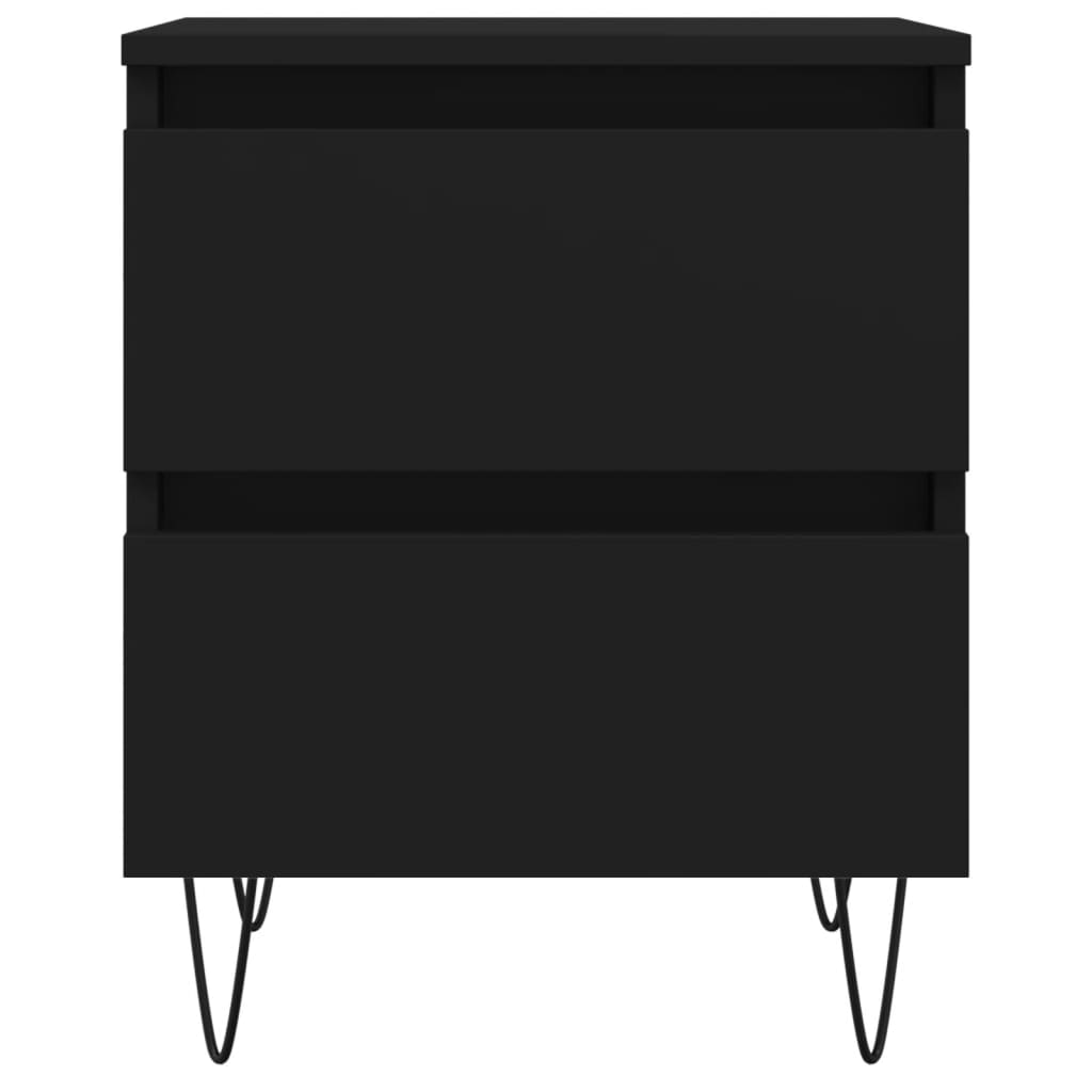 vidaXL Nachttisch Schwarz 40x35x50 cm Holzwerkstoff