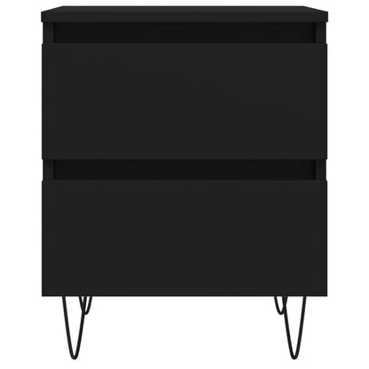 vidaXL Nachttisch Schwarz 40x35x50 cm Holzwerkstoff