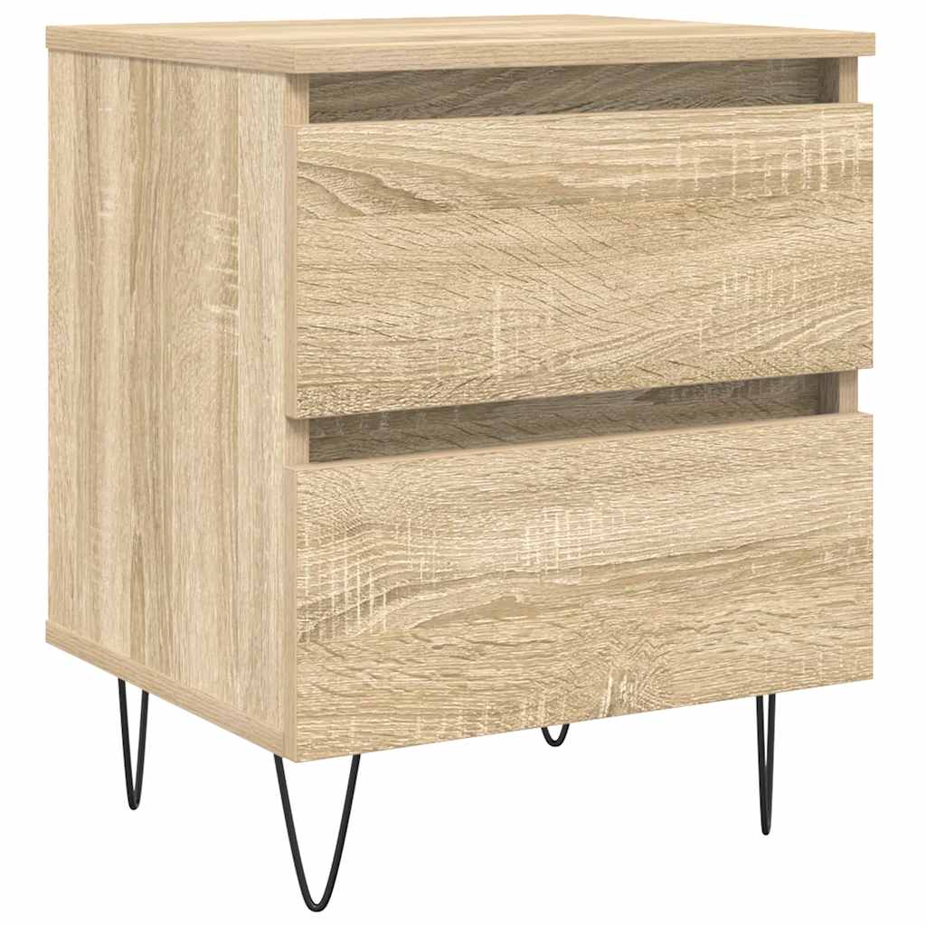 vidaXL Table de chevet chêne Sonoma 40x35x50 cm, bois d'ingénierie
