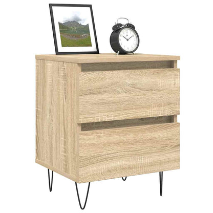 vidaXL Table de chevet chêne Sonoma 40x35x50 cm, bois d'ingénierie