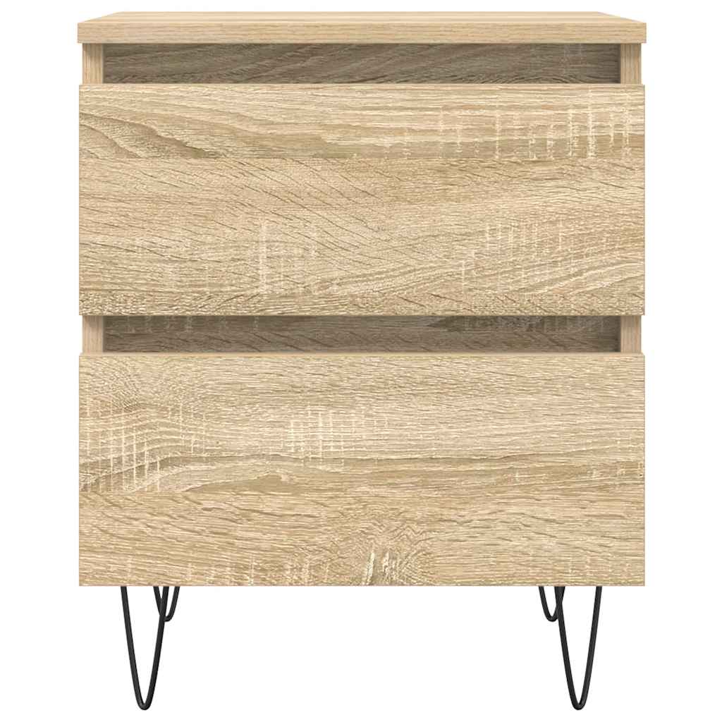 vidaXL Table de chevet chêne Sonoma 40x35x50 cm, bois d'ingénierie