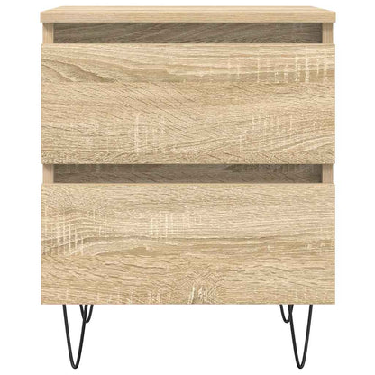 vidaXL Table de chevet chêne Sonoma 40x35x50 cm, bois d'ingénierie