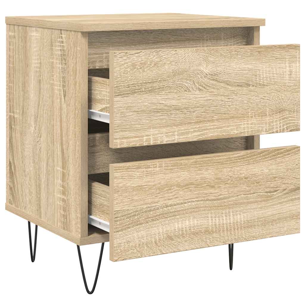 vidaXL Table de chevet chêne Sonoma 40x35x50 cm, bois d'ingénierie