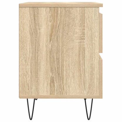 vidaXL Table de chevet chêne Sonoma 40x35x50 cm, bois d'ingénierie