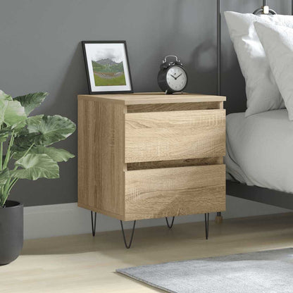 vidaXL Table de chevet chêne Sonoma 40x35x50 cm, bois d'ingénierie