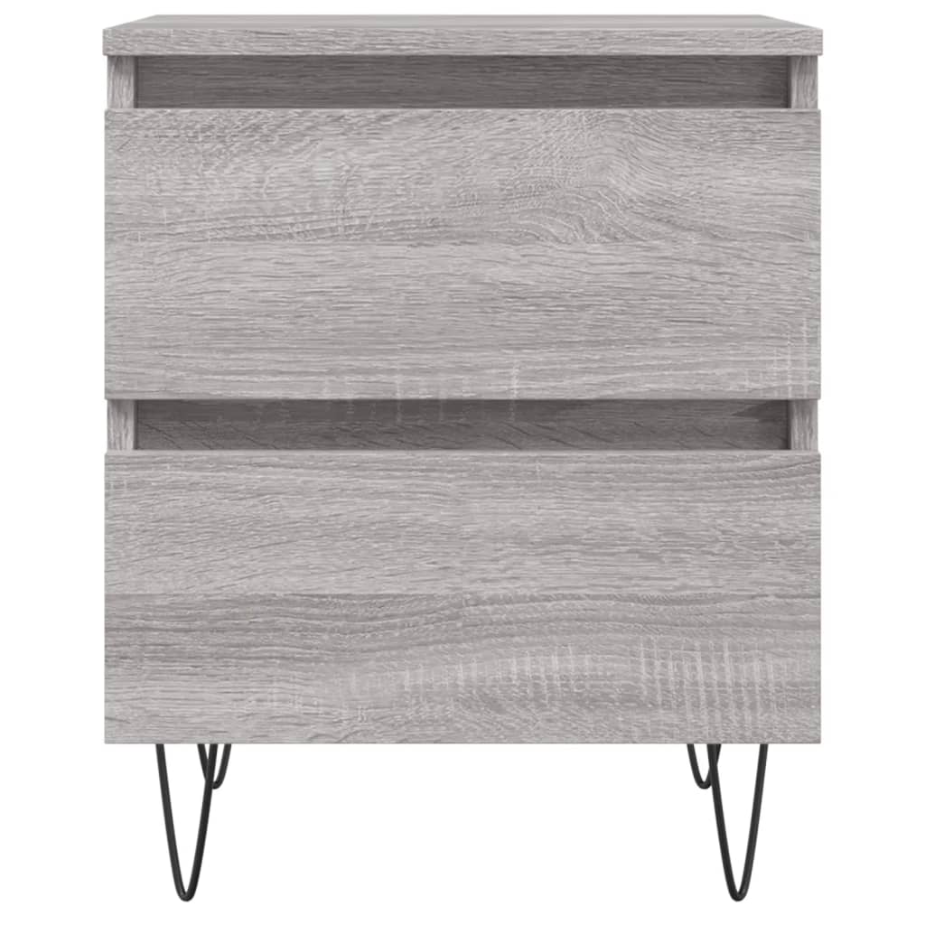vidaXL Nachttisch Grau Sonoma 40x35x50 cm Holzwerkstoff