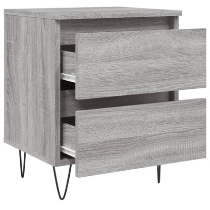 vidaXL Nachttisch Grau Sonoma 40x35x50 cm Holzwerkstoff