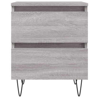 vidaXL Nachttische 2 Stk. Grau Sonoma 40x35x50 cm Holzwerkstoff
