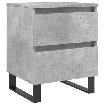 vidaXL Table de chevet gris béton 40x35x50 cm Bois d'ingénierie