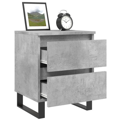 vidaXL Nachttisch Betongrau 40x35x50 cm Holzwerkstoff