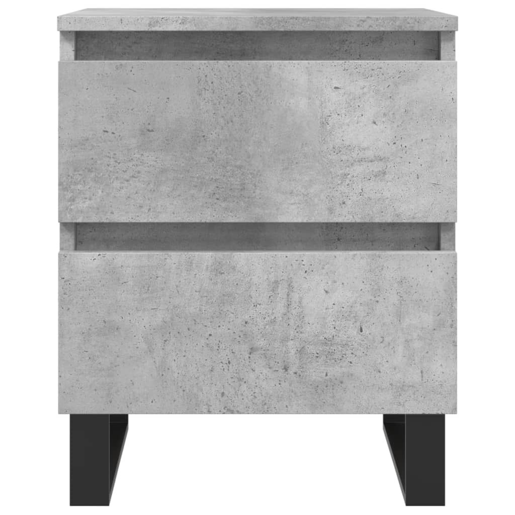 vidaXL Nachttisch Betongrau 40x35x50 cm Holzwerkstoff