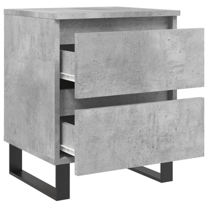 vidaXL Nachttisch Betongrau 40x35x50 cm Holzwerkstoff