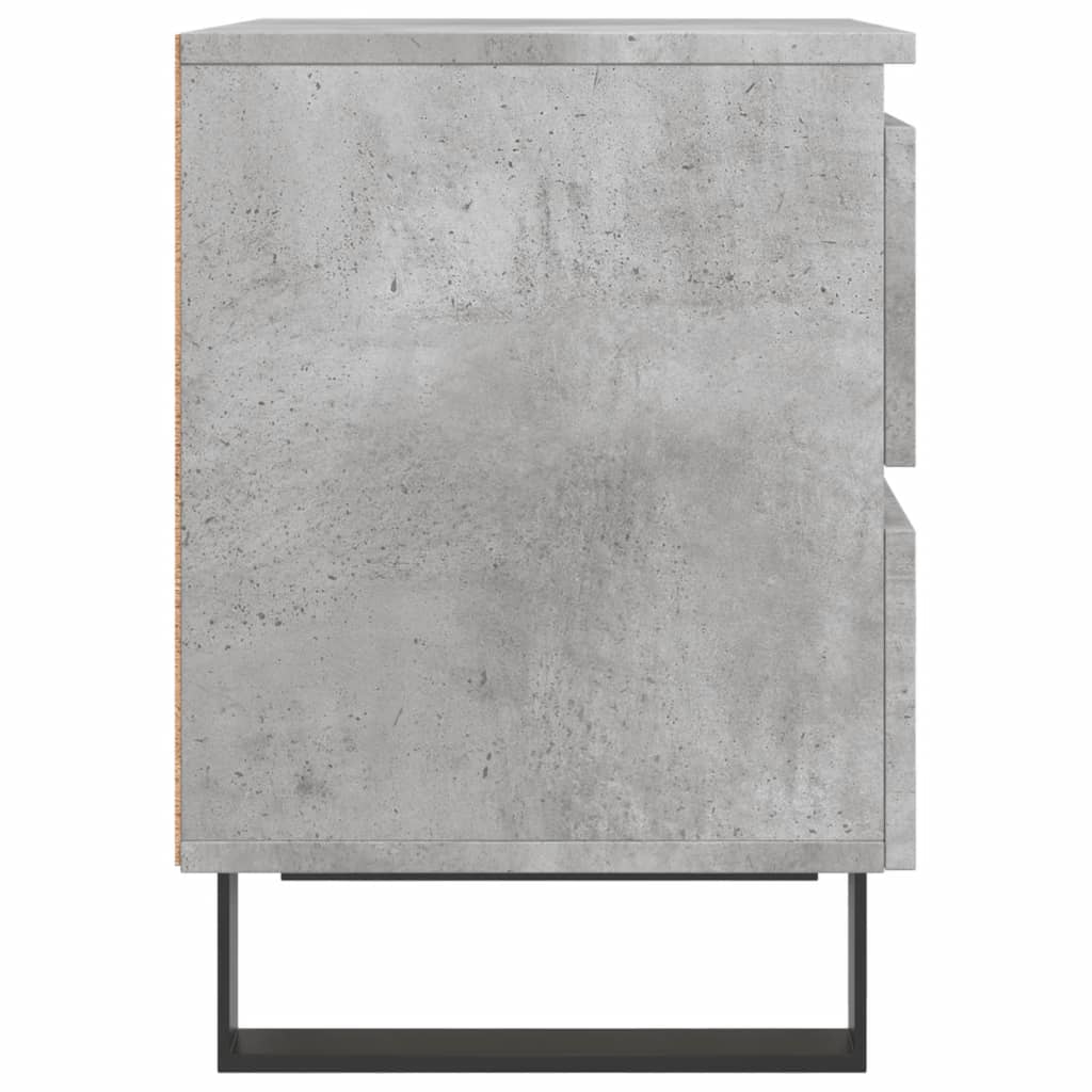 vidaXL Nachttisch Betongrau 40x35x50 cm Holzwerkstoff