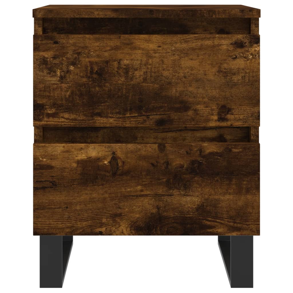 vidaXL Nachttisch Räuchereiche 40x35x50 cm Holzwerkstoff