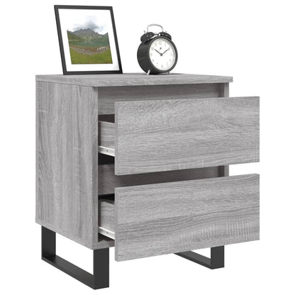 vidaXL Nachttisch Grau Sonoma 40x35x50 cm Holzwerkstoff