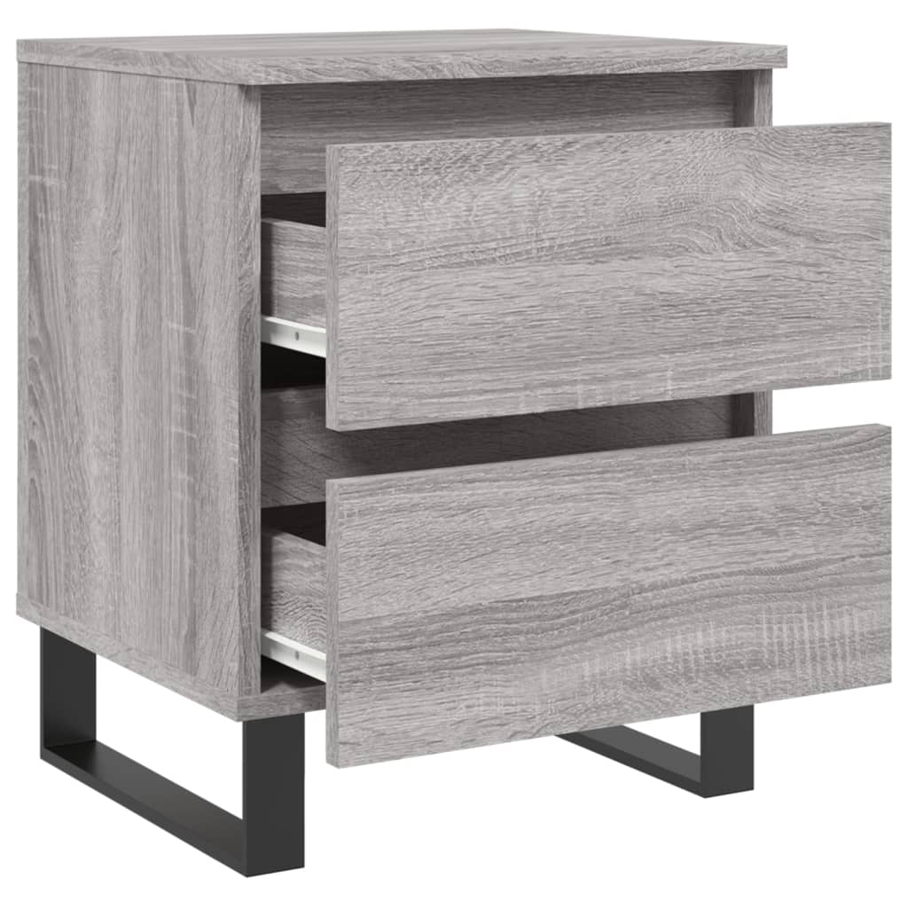 vidaXL Nachttisch Grau Sonoma 40x35x50 cm Holzwerkstoff